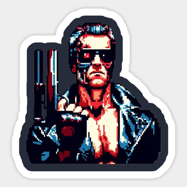 The Terminator T 800 Sticker by nerd.collect